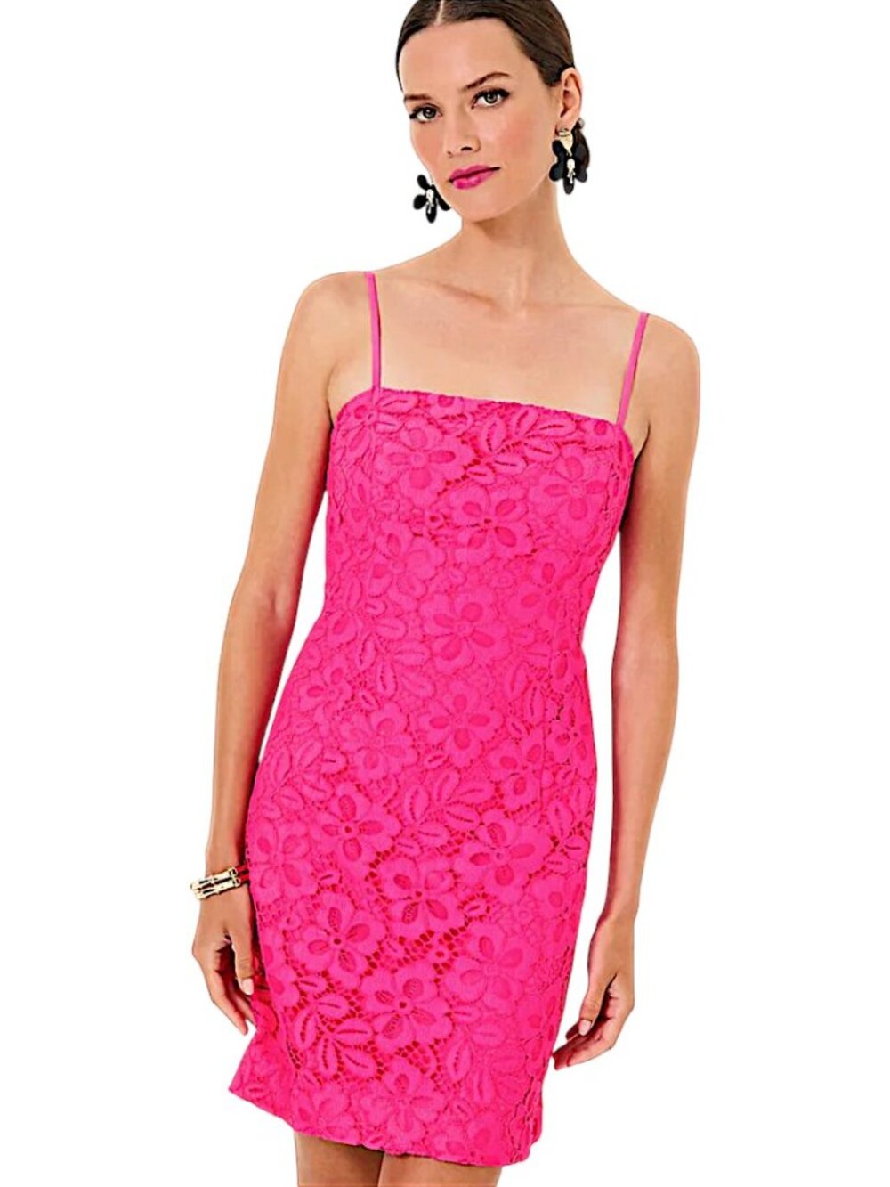 Lilly Pulitzer Maret Lace Dress in Passion Fruit Pink NWT - Size 0